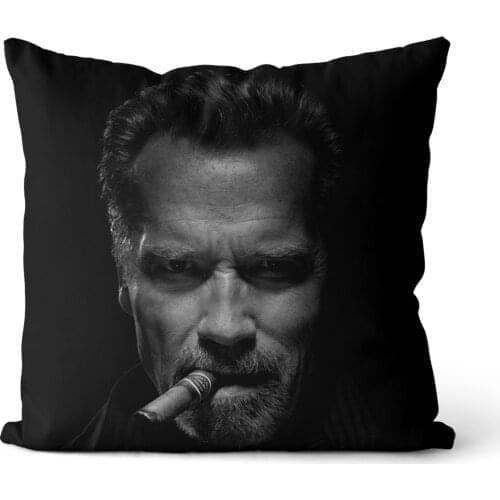 Arnold Schwarzenegger pillowcase cotton linen pillowcase party home decoration pillowcase cushion 45x45cm 40x40cm