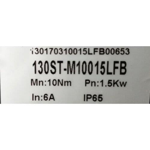 New and original servo motor 130ST-M10015LFB