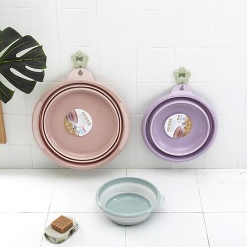 New Foldable Thickened Washbasin Non-slip Hanging Thickened Washbasin Bathroom Portable Fishing Car Wash Basin Cleaning Supplies