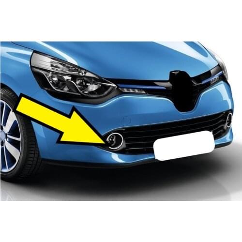 Fog Light Frame Trim For Clio 4 Chrome Stainless Steel Circle Cover 2012 2013 2014 2015 2016 Tuning Accessories Left Right