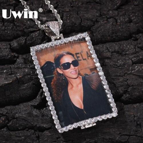 UWIN Big Custom Gifts Made Photo Pendant Necklace Hiphop Gold & Silver Color New Style Fashion Jewelry Drop Shipping