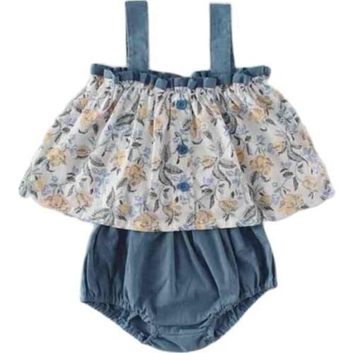 2Piece Baby Girl Dress 2021 Summer Dresses Newborn Jumpsuit Baby Bodysuits kids Girls Clothes Sets Infant