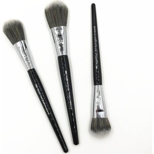 Professional Light Powder Brush #50 #55 #56 Black Long Handle Pro Airbrush Blush Make up Brushes brochas maquillaje