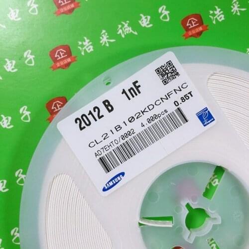 CL21B102KDCNNWC CL21B102KDCNNNC CL21B102KDCNFNC 0805 1nF 200V X7R ±10% ceramic capacitor Professional chip capacitor supplier