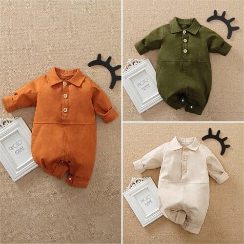 Prowow Summer Baby Romper Infant Sleepwear Solid Newborn Clothes Baby Boy Overalls Cotton Boy Jumpsuit For Newborn"s Clothing
