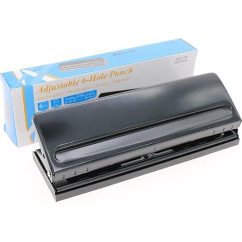 Adjustable 6-hole punching machine, loose-leaf book, inner page manual, punching machine, punching 6 sheets
