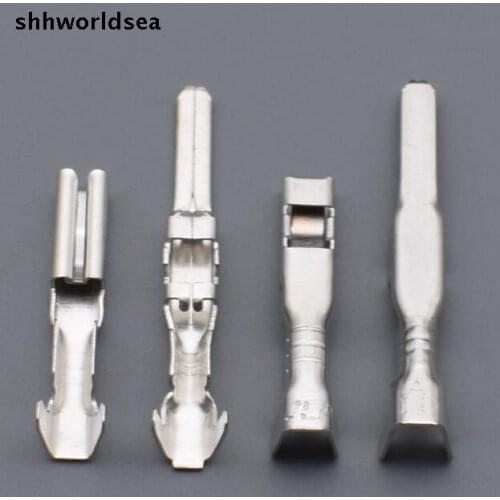Shhworldsea 25pair 2.3mm car terminal male female Connectors,Brass Male terminal,car terminal for VW A-udi etc.Wire:0.5-1.0mm2