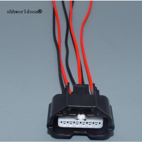 Shhworldsea 6 pin Mass Air Flow MAF Meter Sensor Plug Connector Pigtail For Nissan Infiniti AFH70M-38 22680-7S000 22680-7S00A