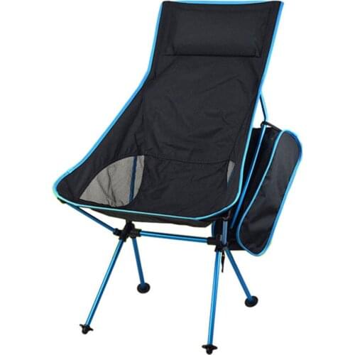 Camping Fishing Folding Moon Chair Ultralight High Quality Portable Chairs Beach Hiking Picnic Seat Outdoor Furniture