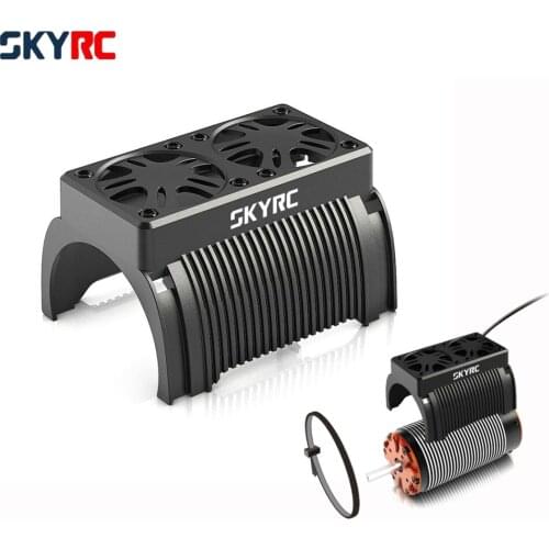 SKYRC Twin Cooling Fan Brushless Motor Radiator Cooling Double Fan 5V 55mm With Housing For RC 1/5 Motor Car Truck Toys
