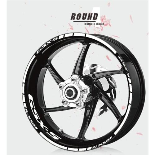 Reflective wheel stickers motorcycle stickers shape wheel decoration stickers super mucous membrane for SUZUKI GSXS