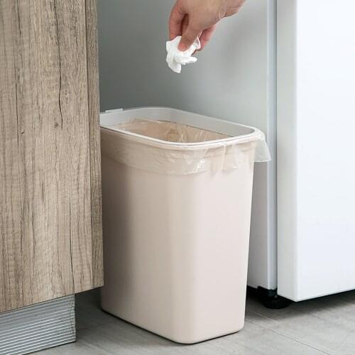Kitchen Narrow Trash Can Waste Bins Garbage Storage Bin Box Bedroom Garbage Can Dustbin Trash Bin Save Space