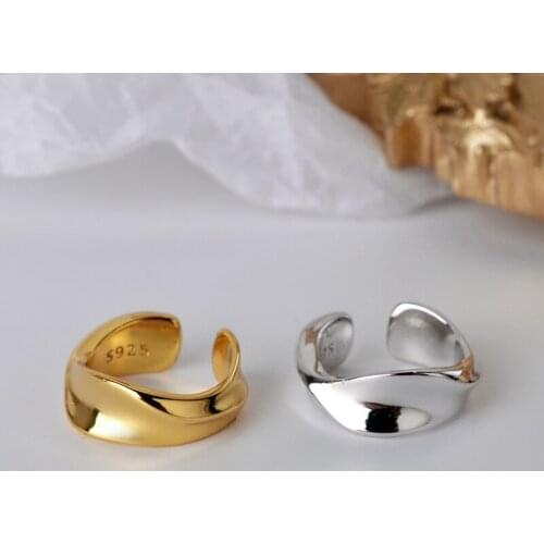 1PC (No pierced) 100% Authentic 925 Sterling silver Gold /White Wave Waterwave Twisted CLIP earrings TLE1061