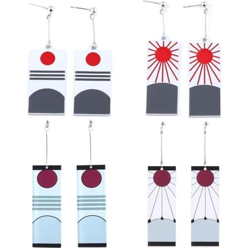 Japanese Anime Cosplay Prop Cartoon Earrings Accessories Acrylic Hypoallergenic Men And Womens Earrings Jewelry Accessories