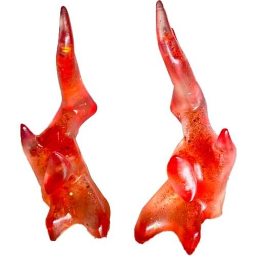 Game Arknights Nian Cosplay Horns Prop Headwear Hairpin RHODES ISLAND Defender Nian Hair Clips for Halloween Carnival Party