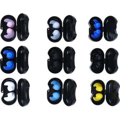 1 Pair Soft Ear Plugs Environmental Silicone Waterproof Dust-Proof Earplugs Diving Water Sports Swimming Accessories