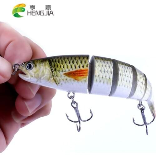 HENGJIA 1pc 12.7cm 22g hard jointed minnow fishing lures wobbler pike carp trout perch catfish fishing bait pesca fishing tackle