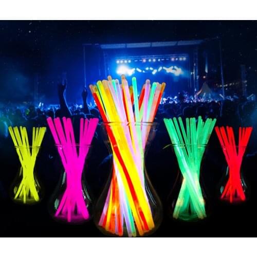 100piece/lot Halloween stage fluorescent stick Childrens concert props Luminous luminous bar wholesale Colorful toys