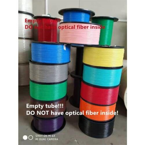 1000mtr 0.9mm fiber optic loose tube colorful empty pipe white yellow black red blue brown hytrel tube free shipping ELINK