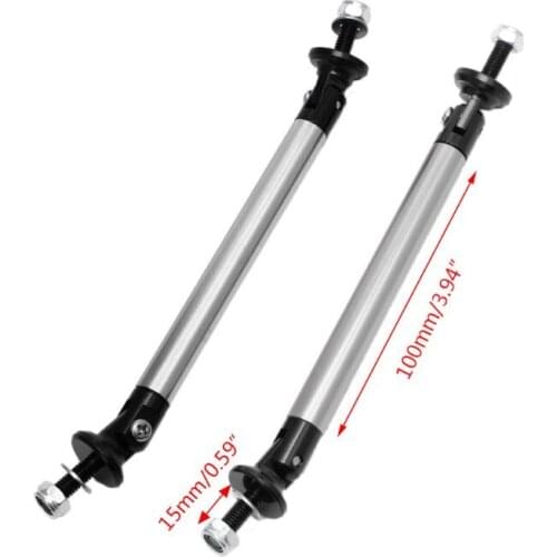 2x Adjustable Universal Front Rear Bumper Lip Splitter Strut Brace Rod Support Bar