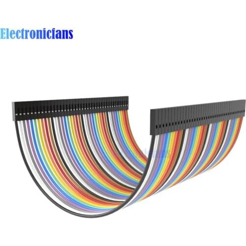 2 x 40PCS Dupont 10CM Female To Female Jumper Wire Ribbon Cable for Arduino