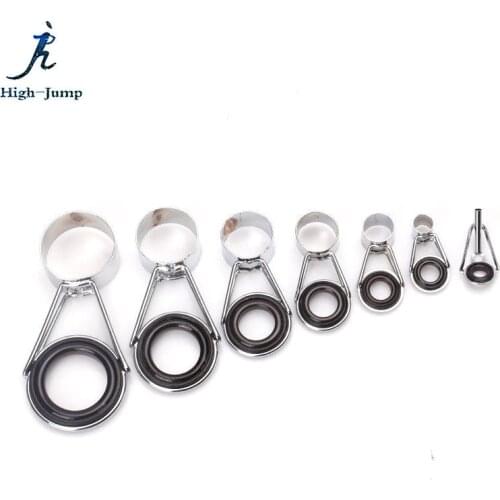 7PCS Telescopic Fishing Rod Guides Top Ring Set Raft Fishing Rod Guides Repair Accessories Telescopic Fishing Rod Guide Top Ring
