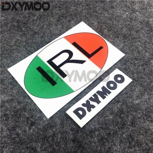 IRL Ireland Car Styling Decals National Flag City Country Code Car Window Sticker Bumpers 12x7cm