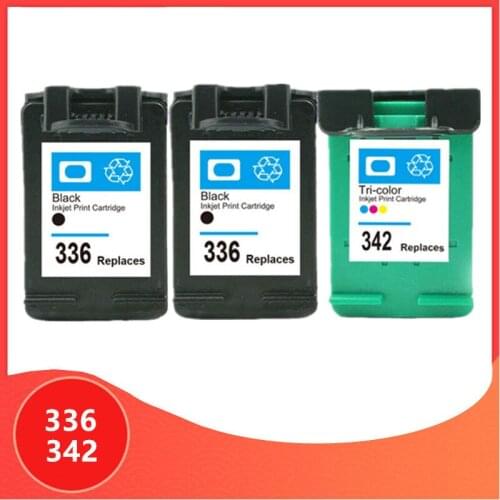 Ink Cartridge for hp 336 342 Replacement for hp336 for hp342 Deskjet 5440 PSC1510 Photosmart 1500 C3100 C3180 D5420 6310 printer