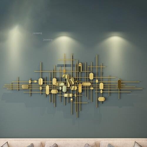 Wrought Iron Apartment Sofa Background Wall Decoration Living Room Pendant Accessories Creative Three-dimensional Wall Hanging