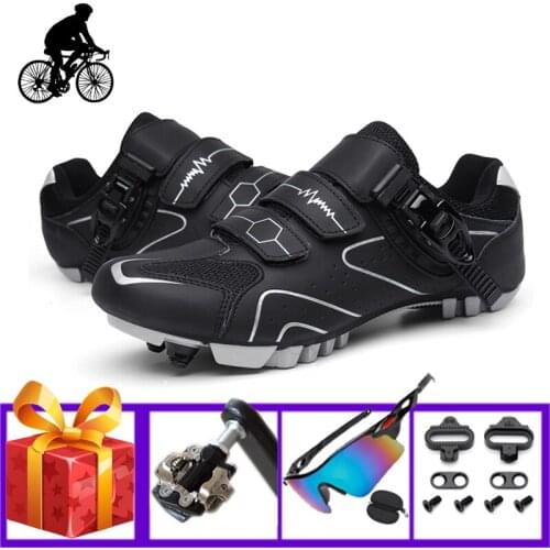 Cycling Sneakers Men Zapatillas Mtb Ciclismo Add Pedals Self-locking Breathable Bicycle Riding Flat Shoes Mountain Bike Footwear