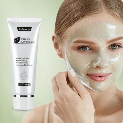40ml Green Tea Mask Peel Mask Moisturizing Blackhead Pore Nose Cleansing Skin Care Remove Deep W0R0