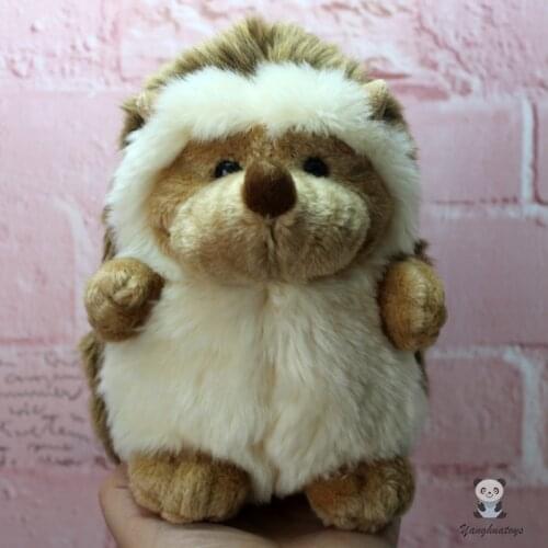 Lovely hedgehog stuffed toys soft real life plush animals toy for children holiday gifts good quality