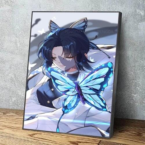 Canvas Wall Art HD Prints Demon Slayer Kimetsu No Yaiba Poster Home Decoration Painting For Bedroom Modular Pictures No Frame