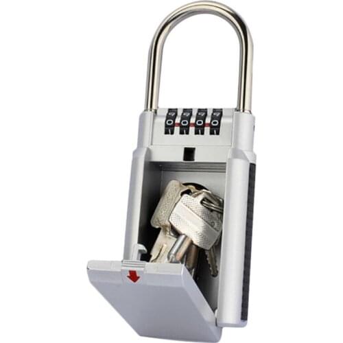 Wall Home Outdoor Security Lock Safety Digital Box Key Lock Box Key Hider Metal Key Storage Box