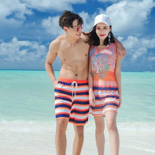 2021 New Couple Suit Swimsuit Women Skinny Bikini Three-Piece Set Men Beach Shorts Boys And Girls Hot Spring Swimwear