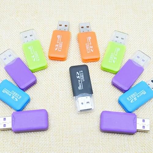 Portable Mini USB 2.0 Micro SD TF Memory Card Reader Adapter Flash Drive SD Flash Memory Wholesale