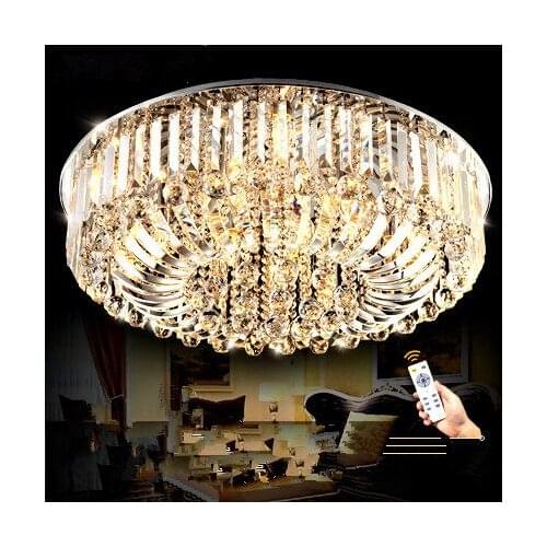 Flush Mount Luxury Crystal LED light for Hotel shop home lighting living room Ceiling Lights free shipping Ceiling Lamps