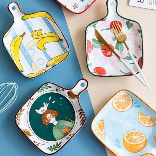 Cheese baked rice family creative Western tableware steak dish microwave oven baking dinner plates