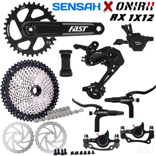 SENSAH RX12 PRO Bicycle 1x12 12Speed Groupset MTB Kit Shifter rear Derailleur ONIRII FAST Crankset Cassette Chain Disc Brake New