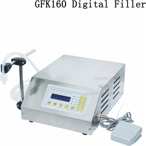 SHENLIN Digtial filling machine GKF160 electric filler 110V/220V 3-3500ml water liquid filling equipment tool flowable stuff