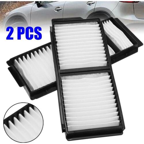2pcs Car Front Cabin Air Filter Automobiles Air Conditioning Fiber Cabin For Mazda 3 2004-2009/5 2006-2010 auto Parts Accessori