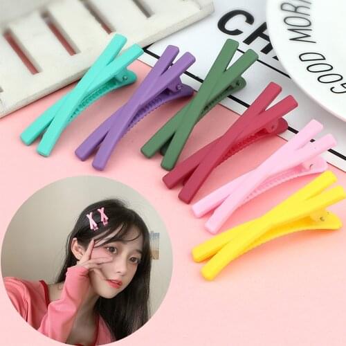 5Pcs X-Shape Hair Clip Fashion Solid Color Hairpins Headwear Accessories Ponytail Barrettes Jewelry Gift For Women Girl Children