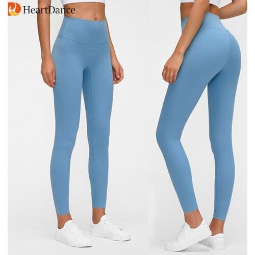 Lulu Womens Seamless Sport Leggings High Elastic Fitness Gym Girl Yoga Pants Slim Sexy Running Tights Sportswear