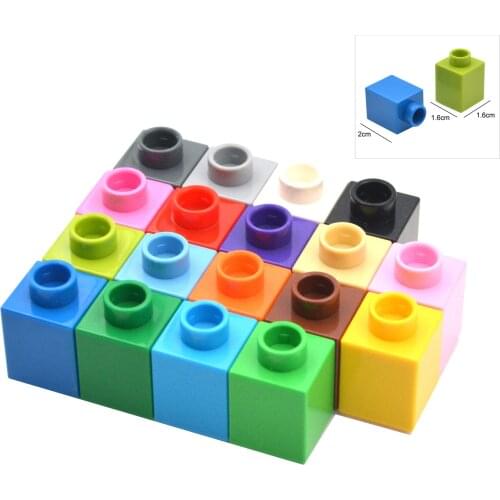 10 Piece Big Size Building Blocks High 1X1 Dot Children Educational MOC Creative Brick Toys Compatible with Big Blocks Parts