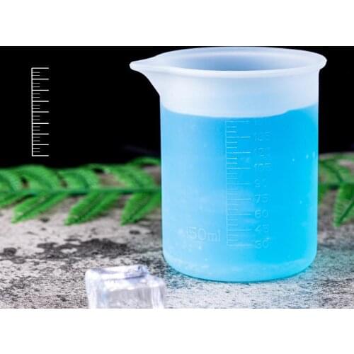 100/150/250/350ML Silicone Measuring Cups With Clear Scale Epoxy Resin Mold Jewelry Making Measuring Tools Reusable Split Cup