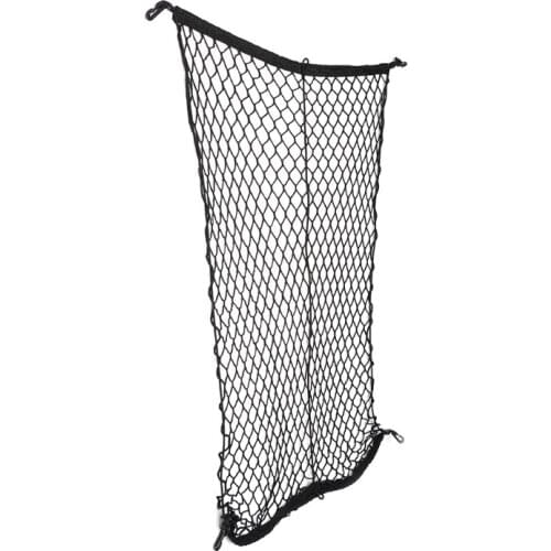 100x70cm Universal Car Luggage Storage Cargo Organizer Nylon Elastic Mesh Net w/4 Hooks 40GF