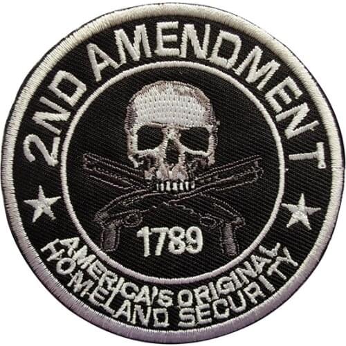 1789 2nd Amendment Tactical Outdoor Patches American Soriginal Homeland Security Embroidered Badge Velcro Backpack Hat Stickers