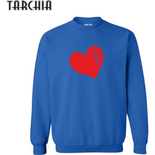 2021 Free Shipping TARCHIA Autumn Long Sweatshirts Male Hoodies Heart Logo Sweatshirts 3D Printed Crewneck Sweatshirts Tops
