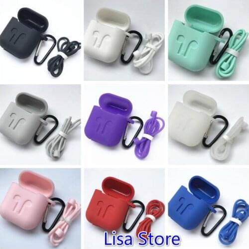 Free DHL 100 Sets Silicone Wireless Bluetooth Earphones Case For Airpods Apple Earbud Earphone accessories Protective Cover