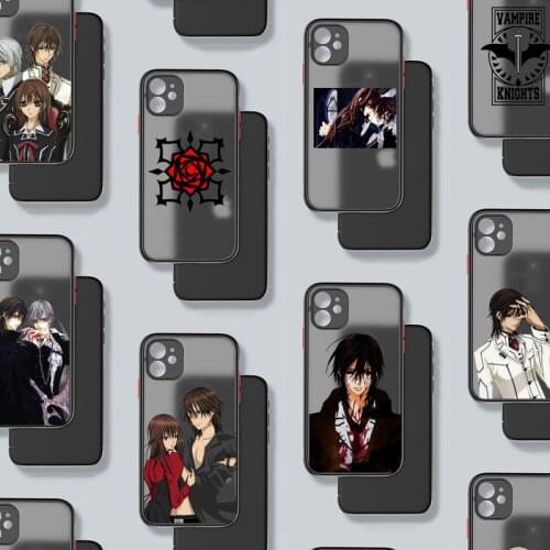 Anime Manga Vampire Knight Phone Case For iphone 12 11 8 7 plus mini x xs xr pro max matte transparent cover